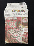 2000 Simplicity 9312 Sewing Pattern - Quilt, Pillow Sham, Bed Caddy and Footstool Cover FACTORY FOLDED