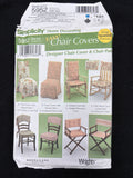 2002 Simplicity 5952 Sewing Pattern - Chair Covers FACTORY FOLDED
