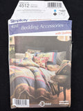 2005 Simplicity 4512 Sewing Pattern - Bedroom Accessories FACTORY FOLDED
