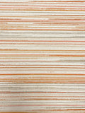 2 3/4 YD Poly Blend Home Dec. - Striated Oranges and Off White