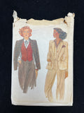 1980's Vogue 7157 Sewing Pattern - Jacket and Vest