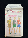 1967 Simplicity 7218 Sewing Pattern - Blouse, Skirt and Skort