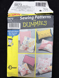 2001 Simplicity 9873 Sewing Pattern - Pillows FACTORY FOLDED