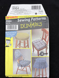 2001 Simplicity 9984 Sewing Pattern - Chair and Stool Covers FACTORY FOLDED