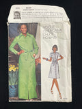 1970s Vogue 1072 Sewing Pattern - Adult Dress FACTORY FOLDED