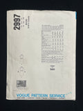 1970s Vogue 2997 Sewing Pattern - Adult Dress FACTORY FOLDED