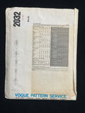 1970s Vogue 2032 Sewing Pattern - Adult Dresses FACTORY FOLDED