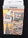 2002 Butterick 3685 Sewing Pattern - Apron, Table Linens, Tea Towles and Pillow FACTORY FOLDED