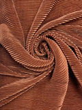 3 5/8 YD Nylon Plisse Pleated Knit Vintage - Non Metallic Copper