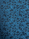 Polyester Knit - Blue and Black