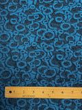 Polyester Knit - Blue and Black