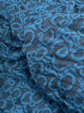 Polyester Knit - Blue and Black