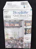 2001 Simplicity 9852 Sewing Pattern - Quilt  and Pillows FACTORY FOLDED