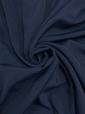 1 1/2 YD Polyester Blend Texture Weave - VERY Dark Navy Blue
