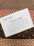 Quilting Cotton Fat Quarter Bundle - Civil War Era Medley of the Month "Chocolate and Pink"