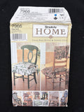 1999 Simplicity 7966 Sewing Pattern - Chair Cushions FACTORY FOLDED