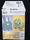 2003 Simplicity 5320 Sewing Pattern - Bags FACTORY FOLDED