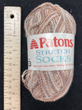 Yarn Cotton/Wool/Nylon - "Taffy" Variegated Warm Beiges and Browns