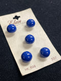 Buttons Plastic Set of 5 or 6 Vintage - Aqua, Red or Blue
