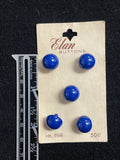 Buttons Plastic Set of 5 or 6 Vintage - Aqua, Red or Blue