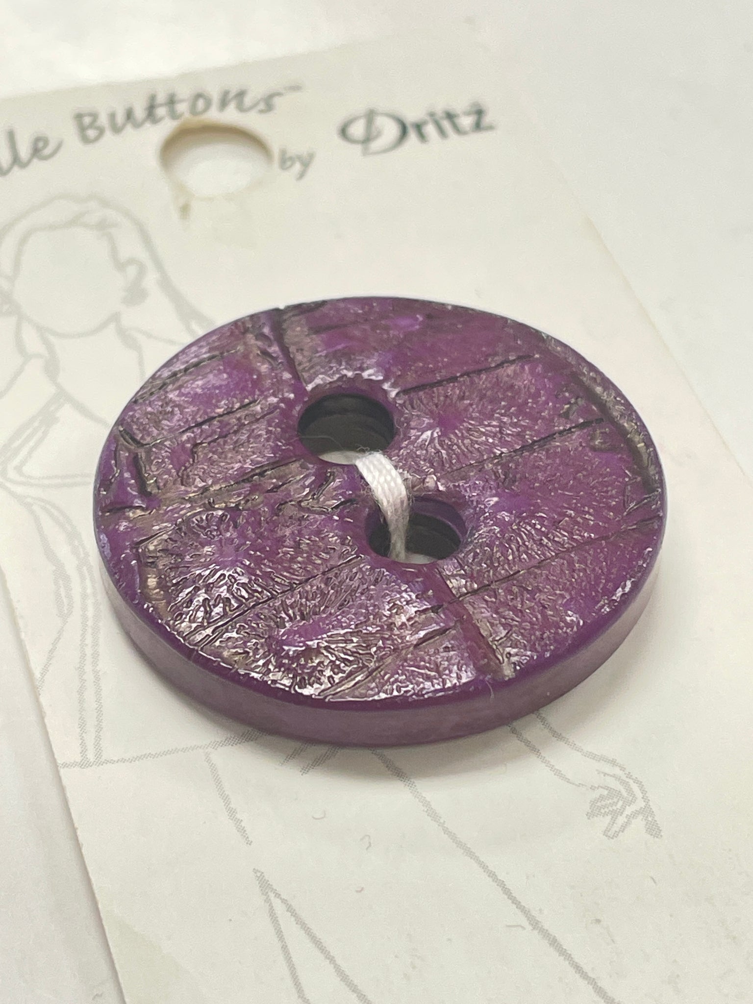 Button Plastic - Dark Purple
