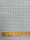2 3/4 YD Rayon Yarn-Dyed Plaid - Aqua and Purple