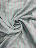 2 3/4 YD Rayon Yarn-Dyed Plaid - Aqua and Purple