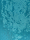 3 YD Nylon Blend Lurex Knit - Turquoise with Confetti Dots