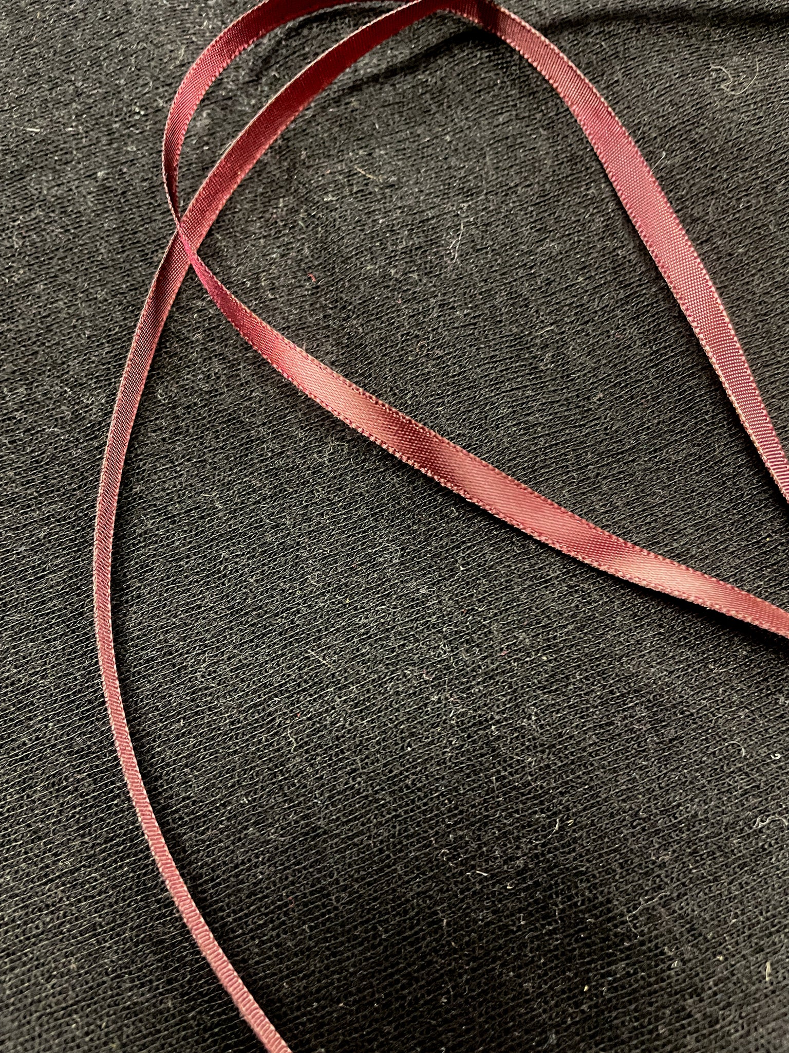 Polyester Satin Ribbon 1/4" Wide - Cocoa Brown