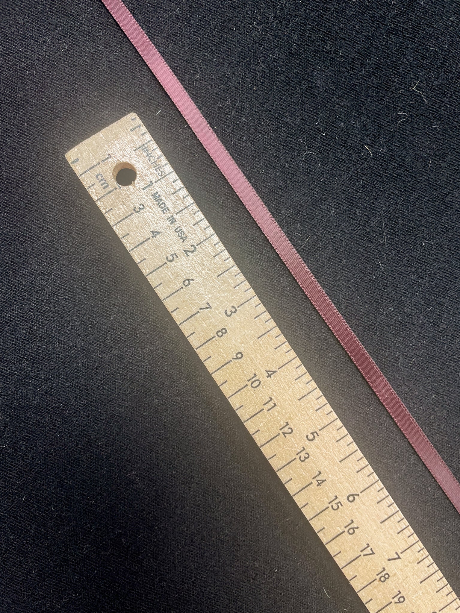 Polyester Satin Ribbon 1/4" Wide - Cocoa Brown