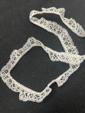 4 YD Polyester Gathered Lace - White