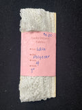 4 YD Polyester Gathered Lace - White