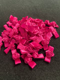 Polyester Satin Ribbon Roses - Fuchsia