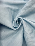 7/8 YD Cotton Remnant Vintage - Blue with Self Texture Stripe