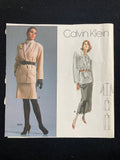1980's Vogue 1954 Sewing Pattern - Skirt and Jacket FACTORY FOLDED