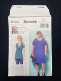 2018 Butterick 0332 Sewing Pattern - Knit Top and Dress FACTORY FOLDED