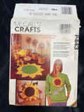 1993 McCall's 443 Pattern - Sunflower Arts and Crafts FACTORY FOLDED