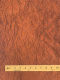 Nylon Iridescent Crinkle Taffeta - Burnt Orange