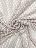 Nylon Stretch Mesh - Light Beige Lattice