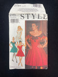 1991 Style 2191 Sewing Pattern - Adult Dresses FACTORY FOLDED