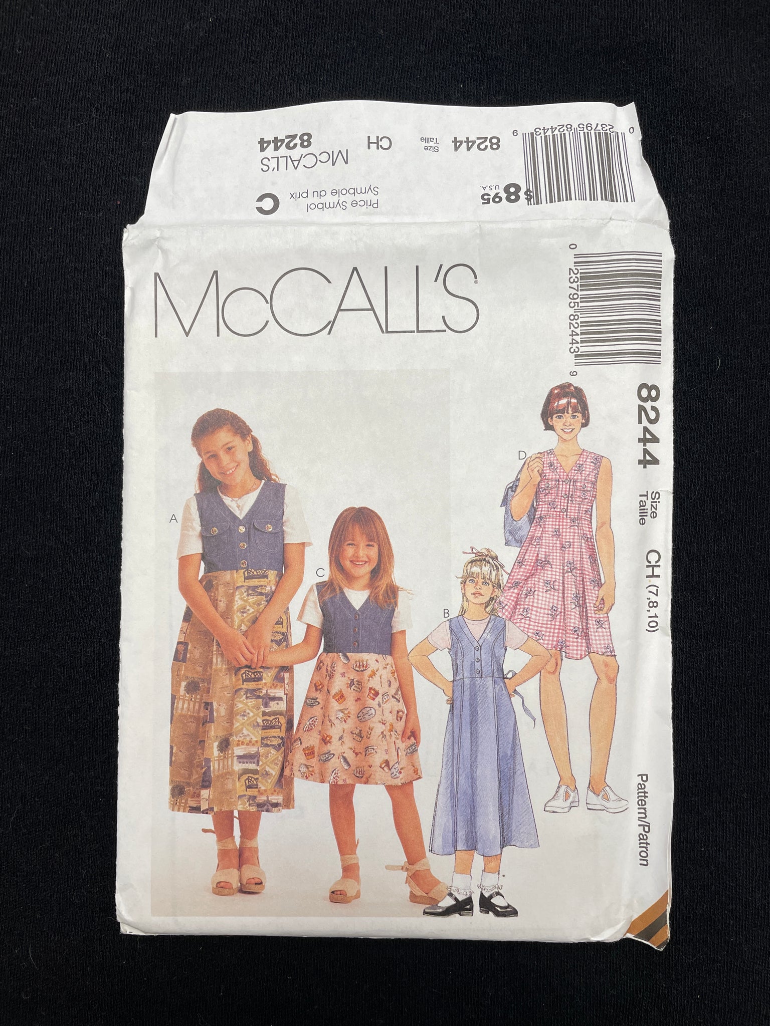 1996 McCall's 8244 Sewing Pattern - Child's Dress FACTORY FOLDED