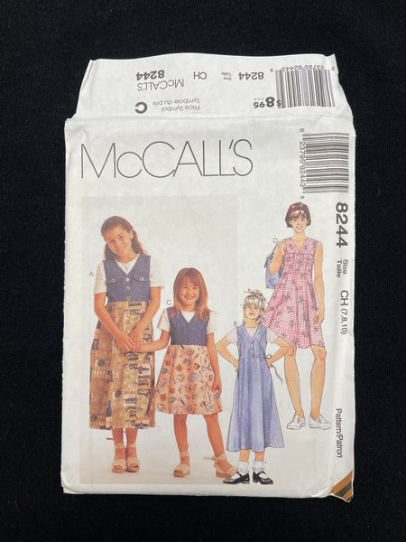 1996 McCall's 8244 Sewing Pattern - Child's Dress FACTORY FOLDED ...