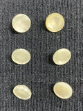 Buttons Plastic Set of 7 Vintage - Pearlescent Off White