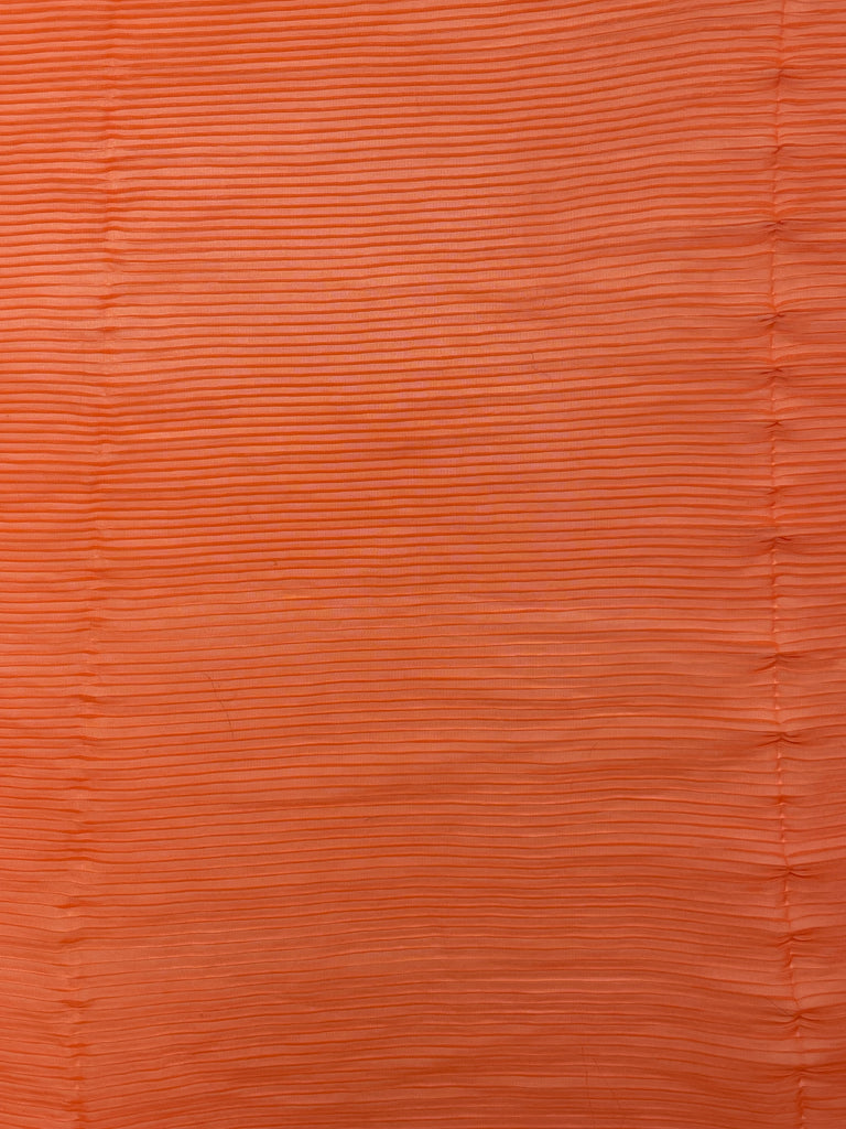 5/8 Polyester Pleated Chiffon Remnant - Orange