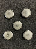 Buttons Plastic Set of 5 Vintage - Black