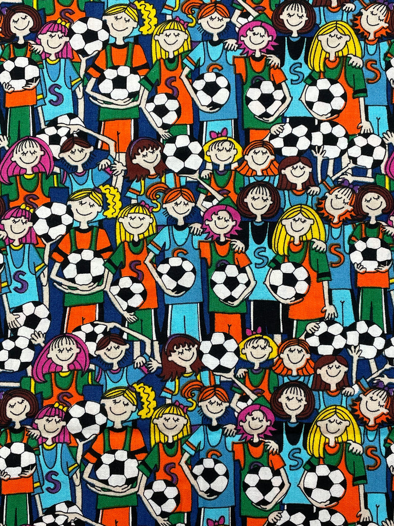 1999 Quilting Cotton - Soccer Girls