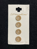 Buttons Plastic Set of 4 Vintage - Beige