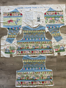 1996 Quilting Cotton Vest Panel - Gardening