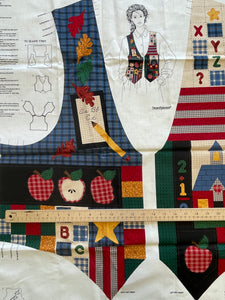 Quilting Cotton Vest Panel - Back to School