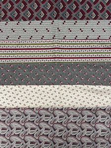 Quilting Cotton Fat Quarter Bundle - Civil War Era Prints